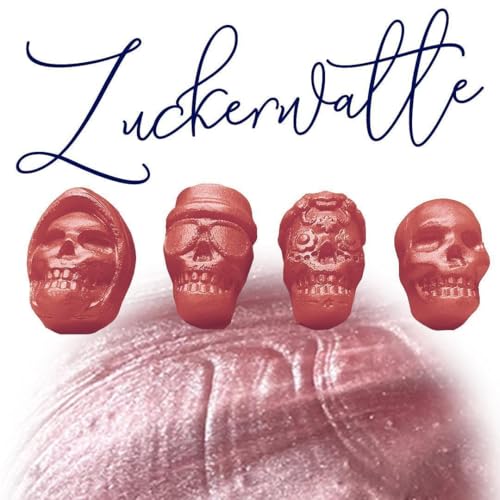 WonderWax Mini Totenköpfe 8er Set Zuckerwatte Wachsmelt Duftwachs Raumduft für Duftlampen Soja Wachs Melts Duftmelt Aroma Wellnes Kerzen Wärmer Wax Tarts von WonderWax