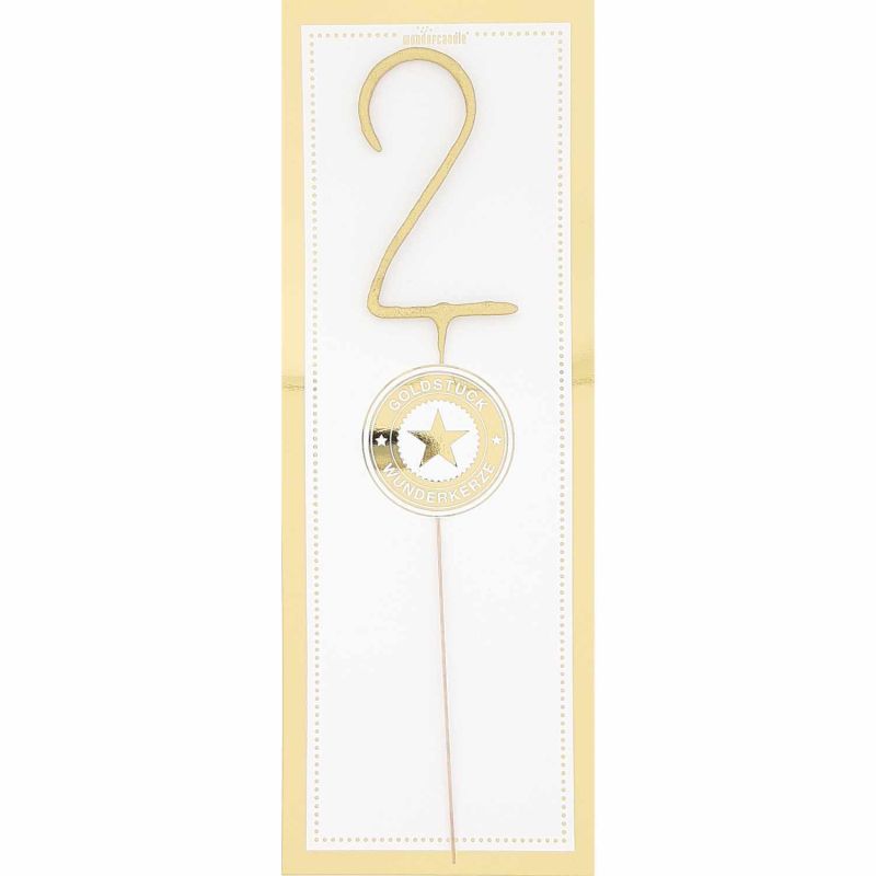Wunderkerze Giant Zahl gold 30cm Wunderkerze Giant Zahl gold 30cm von wondercandle