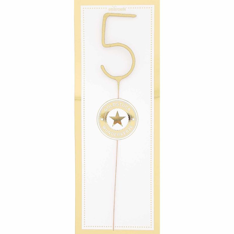 Wunderkerze Giant Zahl gold 30cm Wunderkerze Giant Zahl gold 30cm von wondercandle