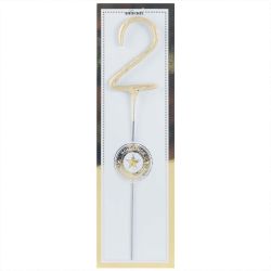 Wunderkerze Zahl classic gold 18cm Wunderkerze Zahl classic gold 18cm von wondercandle