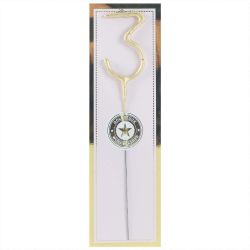Wunderkerze Zahl classic gold 18cm Wunderkerze Zahl classic gold 18cm von wondercandle