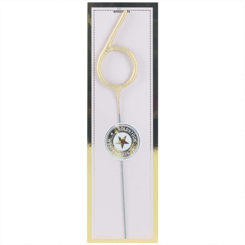 Wunderkerze Zahl classic gold 18cm Wunderkerze Zahl classic gold 18cm von wondercandle