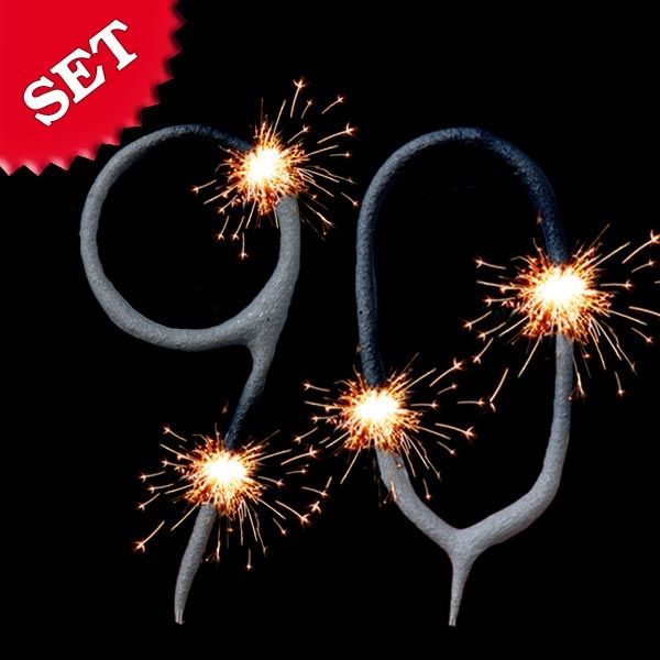 Wunderkerzen Set Zahl 90