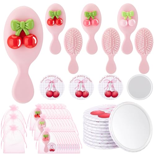 Wonderjune 24-teiliges Kokett-Partyzubehör, kompakter Spiegel, Mini-Haarbürste, Organza-Beutel, inspirierend, ästhetisch, adrett, Geschenk für Frauen, Geburtstag, Brautparty, Babyparty, Hochzeit Wonderjune 24-teiliges Kokett-Partyzubehör, kompakter Spiegel, Mini-Haarbürste, Organza-Beutel, inspirierend, ästhetisch, adrett, Geschenk für Frauen, Geburtstag, Brautparty, Babyparty, Hochzeit von Wonderjune