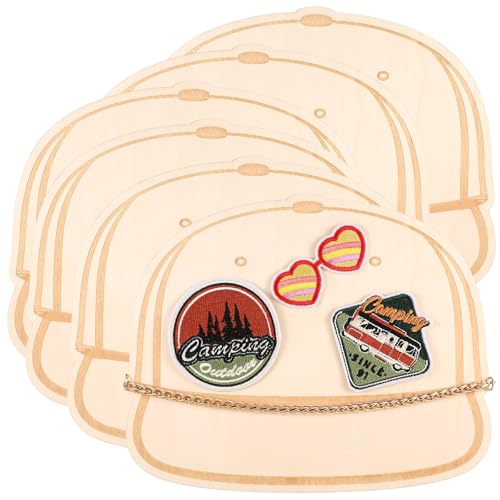 Wonderjune Baseballkappen-Vorlagen für LKW-Mützen, Holz, 6 Stück Wonderjune Baseballkappen-Vorlagen für LKW-Mützen, Holz, 6 Stück von Wonderjune