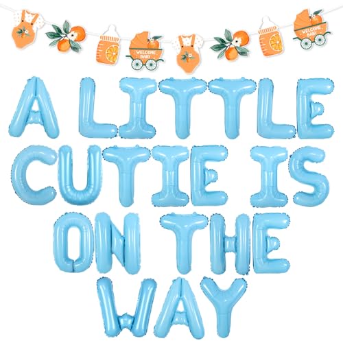 Wonmelody Cutie Babyparty-Dekorationen Junge A Little Cutie is On the Way Dekorationen Blau Ballon Banner Zitrusgirlanden Orange Blau Babyparty Dekorationen für Obst Motto Neugeborene Party Wonmelody Cutie Babyparty-Dekorationen Junge A Little Cutie is On the Way Dekorationen Blau Ballon Banner Zitrusgirlanden Orange Blau Babyparty Dekorationen für Obst Motto Neugeborene Party von Wonmelody