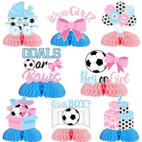 Wonmelody Dekorationen für Jungen oder Mädchen, Wabenaufsätze, Fußball-Thema, Babyparty-Dekorationen, "It's A Boy It's A Girl", Partyzubehör für Sie oder Ihn, 8 Stück Wonmelody Dekorationen für Jungen oder Mädchen, Wabenaufsätze, Fußball-Thema, Babyparty-Dekorationen, "It's A Boy It's A Girl", Partyzubehör für Sie oder Ihn, 8 Stück von Wonmelody
