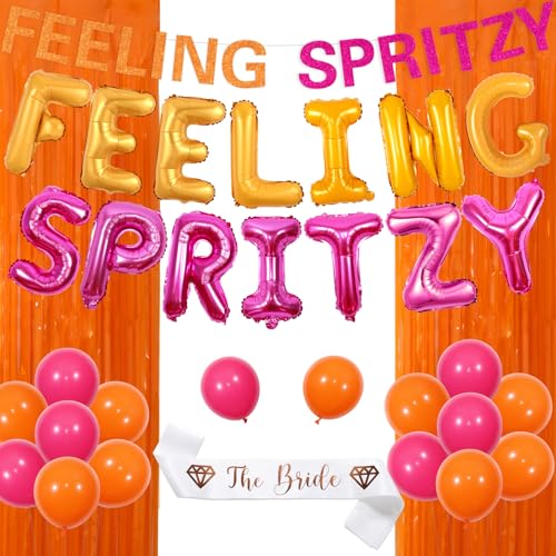 Wonmelody Feeling Spritzy Junggesellinnenabschied Dekorationen Feeling Spritzy Ballon Banner Orange Citrus Bachelorette Supplies mit der Braut Schärpe Diamant Ring Ballon Vorhänge für Zitrone Wonmelody Feeling Spritzy Junggesellinnenabschied Dekorationen Feeling Spritzy Ballon Banner Orange Citrus Bachelorette Supplies mit der Braut Schärpe Diamant Ring Ballon Vorhänge für Zitrone von Wonmelody