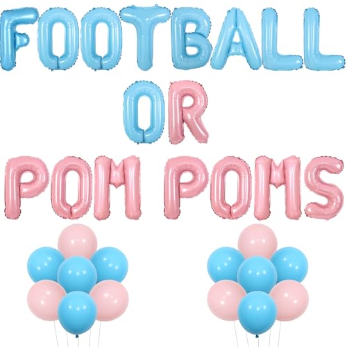 Wonmelody Fußball Geschlecht offenbarung Dekorationen Fußball oder Pompons Babyparty Ballon Banner Rosa Blau Fußball oder Cheerleader Dekorationen Junge oder Mädchen Dekorationen für Fußball Sport Wonmelody Fußball Geschlecht offenbarung Dekorationen Fußball oder Pompons Babyparty Ballon Banner Rosa Blau Fußball oder Cheerleader Dekorationen Junge oder Mädchen Dekorationen für Fußball Sport von Wonmelody