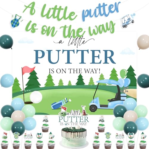 Wonmelody Golf Babyparty Party Dekorationen Little Putter Baby Shower Decor A Little Putter Is On The Way Hintergrund Banner Golf Babyparty Cupcake Topper für Sport Golf Baby Shower Geschlecht Wonmelody Golf Babyparty Party Dekorationen Little Putter Baby Shower Decor A Little Putter Is On The Way Hintergrund Banner Golf Babyparty Cupcake Topper für Sport Golf Baby Shower Geschlecht von Wonmelody