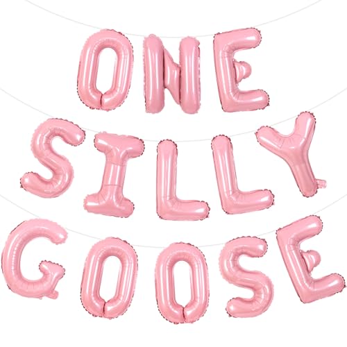 Wonmelody Goose First Birthday Decorations for Girl Pink One Silly Goose Balloon Banner Silly Goose Birthday Decorations Farm Animal First Birthday Decorations Duck Birthday Funny Goose Party Supplies Wonmelody Goose First Birthday Decorations for Girl Pink One Silly Goose Balloon Banner Silly Goose Birthday Decorations Farm Animal First Birthday Decorations Duck Birthday Funny Goose Party Supplies von Wonmelody