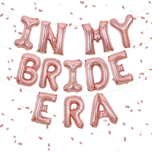 Wonmelody In My Bride Era Bachelorette Party Dekorationen Braut Bachelorette Dekorationen In My Bride Era Ballon Banner Ring Ballons für Rose Gold Brautdusche Hochzeit Verlobung Party Wonmelody In My Bride Era Bachelorette Party Dekorationen Braut Bachelorette Dekorationen In My Bride Era Ballon Banner Ring Ballons für Rose Gold Brautdusche Hochzeit Verlobung Party von Wonmelody