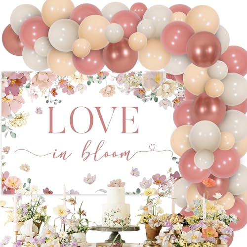 Wonmelody Love in Bloom Brautdusche Dekorationen Love in Bloom Hintergrund Banner Floral Ballon Girlande Blumen-Thema Dekor für zukünftige Braut Dusche Verlobung Junggesellinnenabschied Hochzeit Party Wonmelody Love in Bloom Brautdusche Dekorationen Love in Bloom Hintergrund Banner Floral Ballon Girlande Blumen-Thema Dekor für zukünftige Braut Dusche Verlobung Junggesellinnenabschied Hochzeit Party von Wonmelody