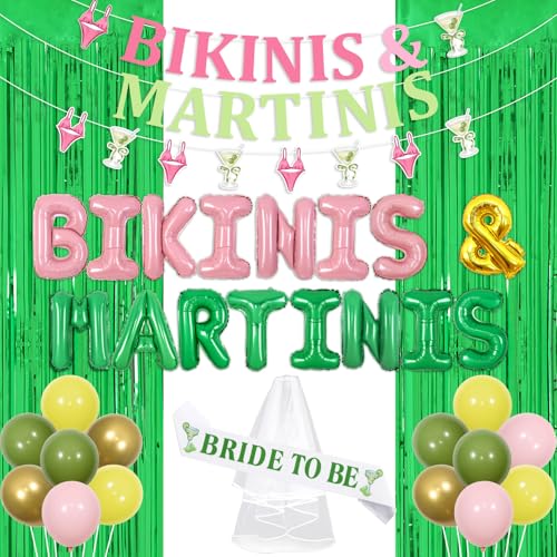 Wonmelody Margarita Bachelorette Party Decor Bikinis & Martinis Banner Girlande Margarita Bride to Be Schärpe Weiß Schleier Grün Folie Fransen Cinco De Mayo Dekor für Strand Sommer Tropische Braut Wonmelody Margarita Bachelorette Party Decor Bikinis & Martinis Banner Girlande Margarita Bride to Be Schärpe Weiß Schleier Grün Folie Fransen Cinco De Mayo Dekor für Strand Sommer Tropische Braut von Wonmelody