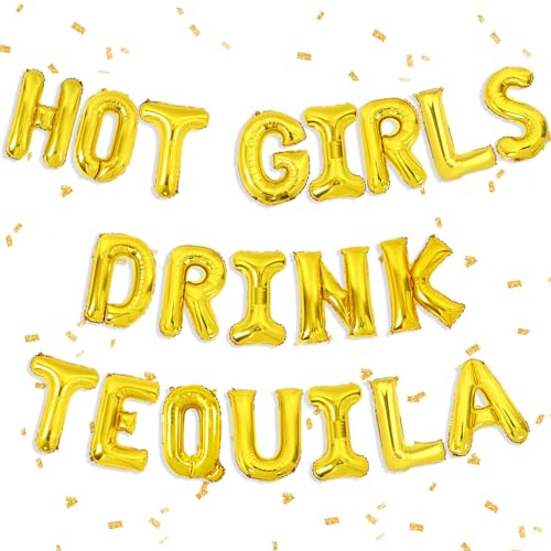 Wonmelody Martini-Themenparty-Dekoration, Hot Girls Drink Tequila Ballon Banner Tacos und Tequila Party Decor Weenies und Tinis Bachelorette Dekor für Fiesta & mexikanische Brautparty Verlobungsfeier von Wonmelody