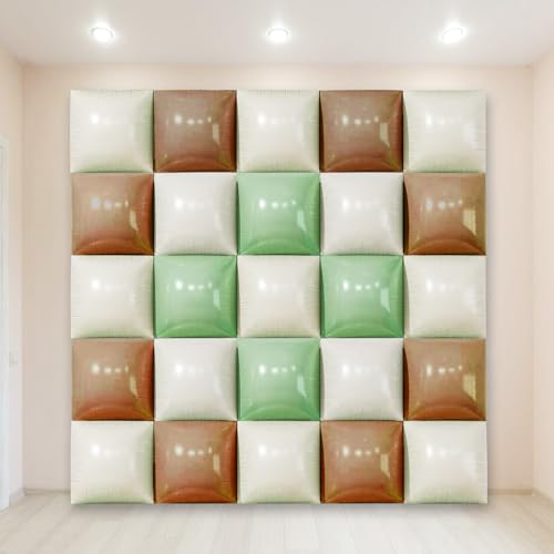 Wonmelody Quadratische Luftballons, Salbeigrün und Braun, 48,3 cm, doppelseitig, quadratisch, Folienballon-Wandhintergrund für grüne Geburtstage, Brautjubiläen, Babypartys, 25 Stück Wonmelody Quadratische Luftballons, Salbeigrün und Braun, 48,3 cm, doppelseitig, quadratisch, Folienballon-Wandhintergrund für grüne Geburtstage, Brautjubiläen, Babypartys, 25 Stück von Wonmelody