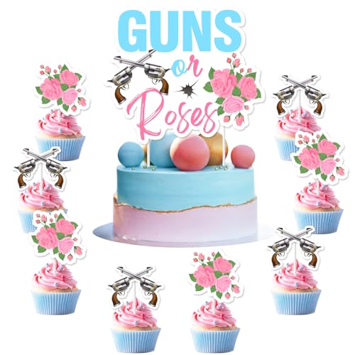 Wonmelody Waffen oder Rosen, Kuchendekoration, Waffen oder Rosen, Blumen-Dessert-Aufsätze, Waffen oder Rosen, Geschlechtsoffenbarung, Dekorationen für Jungen oder Mädchen, He or She It's a Boy It's a Wonmelody Waffen oder Rosen, Kuchendekoration, Waffen oder Rosen, Blumen-Dessert-Aufsätze, Waffen oder Rosen, Geschlechtsoffenbarung, Dekorationen für Jungen oder Mädchen, He or She It's a Boy It's a von Wonmelody