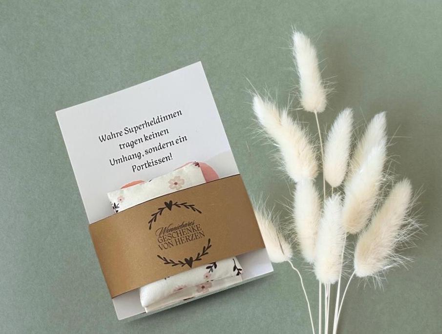 Portkissen/Geschenk Kleines Für Bh Träger Und Mutmacherkarte Portkissen/Geschenk Kleines Für Bh Träger Und Mutmacherkarte von Wonniebares