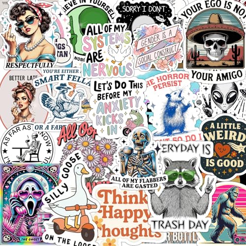 Wonninek Holografische Aufkleber for Erwachsene, 200 Stück Lustig Meme Sticker Set, Wasserfeste Vinyl Sticker für Laptop Kindle Skateboard Kühlschrank Scrapbook Koffer Journal Stickerbomb Wonninek Holografische Aufkleber for Erwachsene, 200 Stück Lustig Meme Sticker Set, Wasserfeste Vinyl Sticker für Laptop Kindle Skateboard Kühlschrank Scrapbook Koffer Journal Stickerbomb von Wonninek