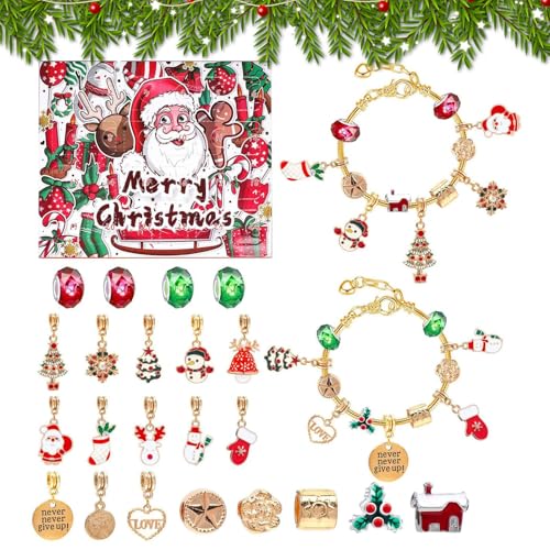 Wonsfuleu Christmas Countdown Kalender Armbänder - Countdown Kalender Schmuck Bastelset,Sammelbare Advents Geschenke Für Mädchen Jugendliche Erwachsene Frauen Kinder Teenager Familie Wonsfuleu Christmas Countdown Kalender Armbänder - Countdown Kalender Schmuck Bastelset,Sammelbare Advents Geschenke Für Mädchen Jugendliche Erwachsene Frauen Kinder Teenager Familie von Wonsfuleu