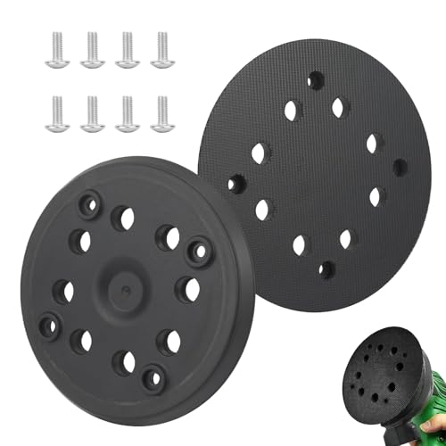 2 Stück Klett-Schleifteller 125MM,Schleifplatte,Schleifpad Ersatzpad, Schleifteller Exzenterschleifer mit Hook und Loop 8 Löcher und 4 Augen Schleifplatte, mit Schrauben für PEX 270 A und PEX 270 AE 2 Stück Klett-Schleifteller 125MM,Schleifplatte,Schleifpad Ersatzpad, Schleifteller Exzenterschleifer mit Hook und Loop 8 Löcher und 4 Augen Schleifplatte, mit Schrauben für PEX 270 A und PEX 270 AE von Wonuante