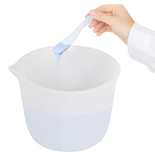 Silikon Messbecher 1000ml, Silikonbecher Zum Gießen, Silikon Messbecher Gießpulver, Epoxidharz Mischbecher Mit Skala Clear, Für Diy Handmade, Basteln, Labor, Küche, Leicht Zu Reinigen Silikon Messbecher 1000ml, Silikonbecher Zum Gießen, Silikon Messbecher Gießpulver, Epoxidharz Mischbecher Mit Skala Clear, Für Diy Handmade, Basteln, Labor, Küche, Leicht Zu Reinigen von Wonuante