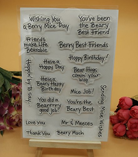 Voller Freude HOME 1 Wishing You A Berry Mice Day Gummi CLEAR STAMP für Karte machen Dekoration und Scrapbooking Voller Freude HOME 1 Wishing You A Berry Mice Day Gummi CLEAR STAMP für Karte machen Dekoration und Scrapbooking von WooYangFun