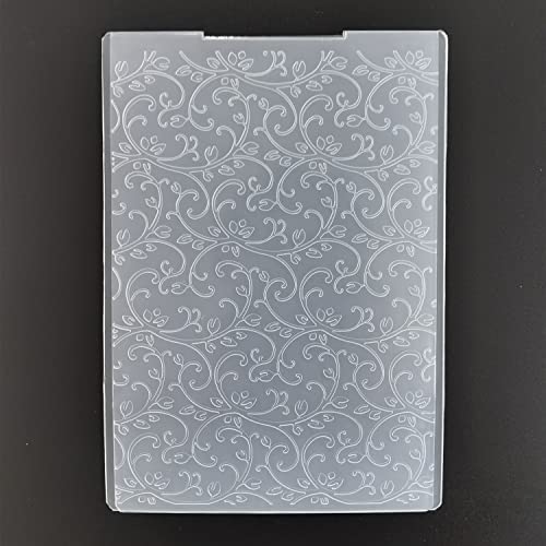 WooYangFun 1PC Vine Flower Background Embossing Folder for Card Making Floral DIY Plastic Scrapbooking Photo Album Card Paper DIY Craft Decoration Template Mold WooYangFun 1PC Vine Flower Background Embossing Folder for Card Making Floral DIY Plastic Scrapbooking Photo Album Card Paper DIY Craft Decoration Template Mold von WooYangFun