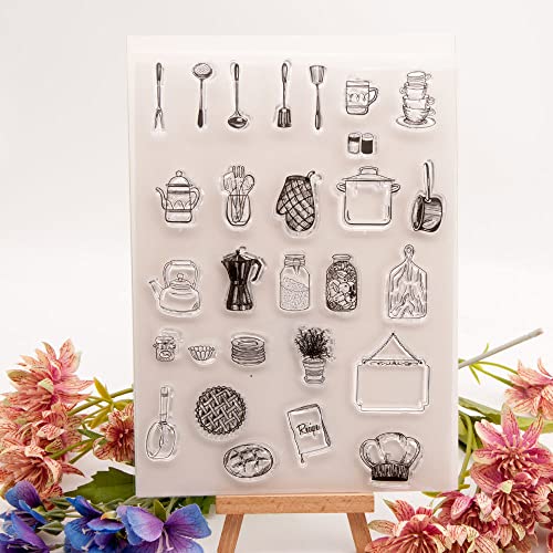 WooYangFun Kochzubehör Teekanne Topf Kaffee Clear Stempel für Kartenherstellung Dekoration und Scrapbooking, transparenter Stempel für Prägung Album Handwerk WooYangFun Kochzubehör Teekanne Topf Kaffee Clear Stempel für Kartenherstellung Dekoration und Scrapbooking, transparenter Stempel für Prägung Album Handwerk von WooYangFun
