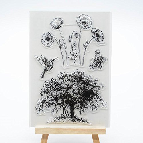 WooYangFun Voller Freude Home 1 Baum Vogel Gummi Clear Stamp für Karte Machen Dekoration und Scrapbooking WooYangFun Voller Freude Home 1 Baum Vogel Gummi Clear Stamp für Karte Machen Dekoration und Scrapbooking von WooYangFun
