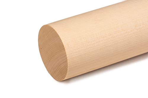 WoodMind | Rundstäbe Ahorn | Rundstab Holz Holzstäbe rund Holzrundstab Rundholz Treppensprosse Durchmesser 10 mm, Oberfläche geschliffen, Staffelpreise 10 Stück von WoodMind