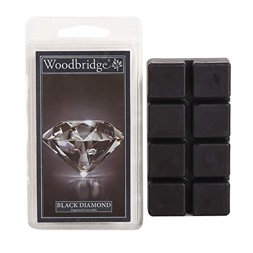 Woodbridge Duftwachs-Melts für Deine Duftlampe - Black Diamond (68g) - 8 Duftwachswürfel mit je 10h Duftdauer für Dein Lieblingsaroma Zuhause, WWM005 von Woodbridge