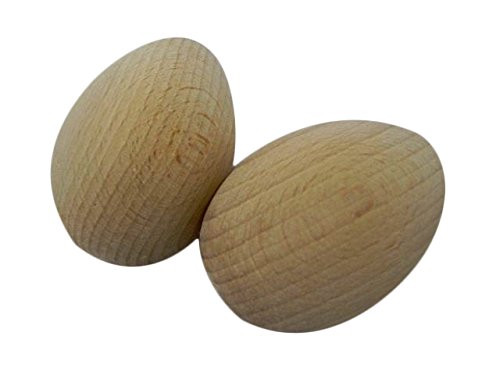 Einfache hölzerne Eier festes decoupage sauberes Handwerk verzieren Buchenholz 46x30mm - die Größe der Wachteleier - groß für Ostern von Wooden World