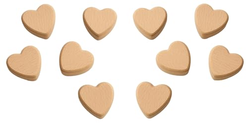 Wooden World – 10 x Holzherz, ideal für herzförmige Bastelprojekte von Wooden World