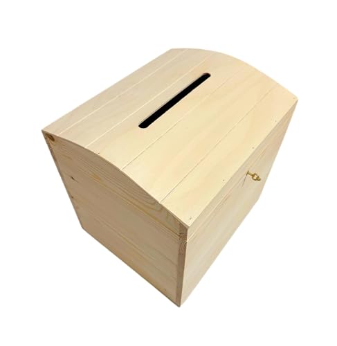 Wooden World - Holzbox für Briefumschläge oder Wahlurne - Box mit Loch zum Einstecken von Briefumschlägen - 25 x 29 x 29 cm Wooden World - Holzbox für Briefumschläge oder Wahlurne - Box mit Loch zum Einstecken von Briefumschlägen - 25 x 29 x 29 cm von Wooden World