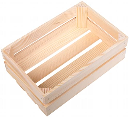 Wooden World Holzkiste - unbemalte Kiefernholz Aufbewahrungsbox DIY Medium Größe 30 x 20 x 10 cm von Wooden World