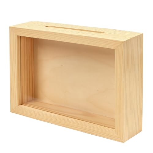 Wooden World - Spardose Bilderrahmen Holz Dekorative Sparbox Horizontal 21x16x4 cm Wooden World - Spardose Bilderrahmen Holz Dekorative Sparbox Horizontal 21x16x4 cm von Wooden World