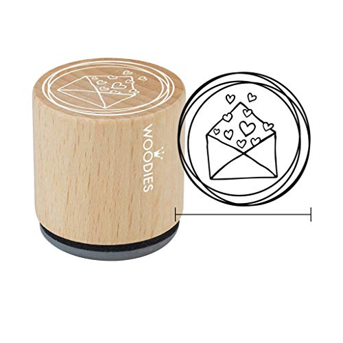 Woodies Holzstempel, Holz, 3,4 x 3,4 x 3,5 cm Woodies Holzstempel, Holz, 3,4 x 3,4 x 3,5 cm von Woodies