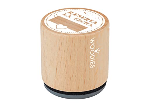 Stempel aus Holz und Gummi, Durchmesser 33 x 30 mm. von INNSPIRO