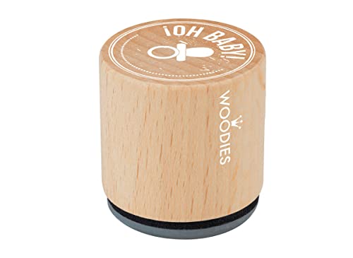 Stempel aus Holz und Gummi, Durchmesser 33 x 30 mm. von INNSPIRO