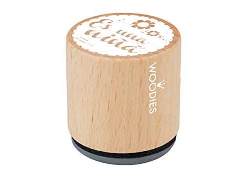 Stempel aus Holz und Gummi, Durchmesser 33 x 30 mm. von INNSPIRO