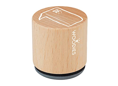 Stempel aus Holz und Gummi, Durchmesser 33 x 30 mm. von INNSPIRO
