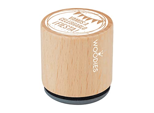 Stempel aus Holz und Gummi, Durchmesser 33 x 30 mm. von INNSPIRO