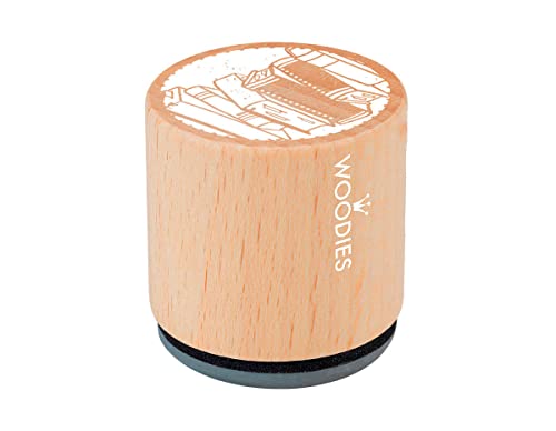 Woodies Holzstempel, Holz, 3,4 x 3,4 x 3,5 cm Woodies Holzstempel, Holz, 3,4 x 3,4 x 3,5 cm von Woodies