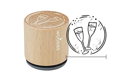 Woodies Holzstempel, Holz, 3,4 x 3,4 x 3,5 cm Woodies Holzstempel, Holz, 3,4 x 3,4 x 3,5 cm von Woodies
