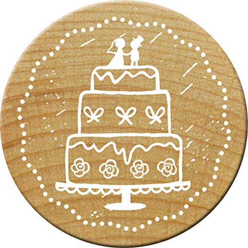 Woodies Holzstempel, Holz, 3,4 x 3,4 x 3,5 cm von Woodies