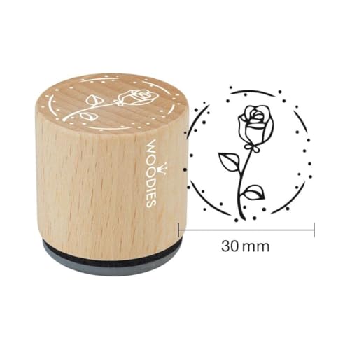 Woodies Holzstempel, Holz, 3,4 x 3,4 x 3,5 cm Woodies Holzstempel, Holz, 3,4 x 3,4 x 3,5 cm von Woodies