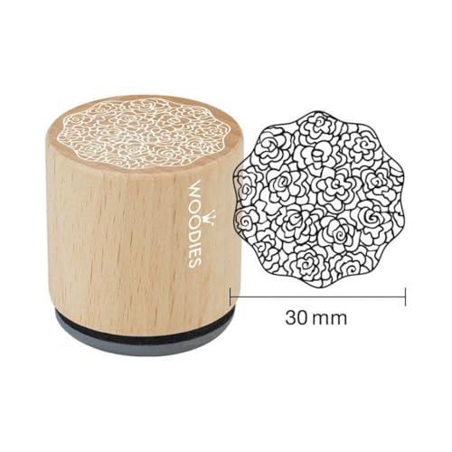Woodies Holzstempel, Holz, 3,4 x 3,4 x 3,5 cm Woodies Holzstempel, Holz, 3,4 x 3,4 x 3,5 cm von Woodies