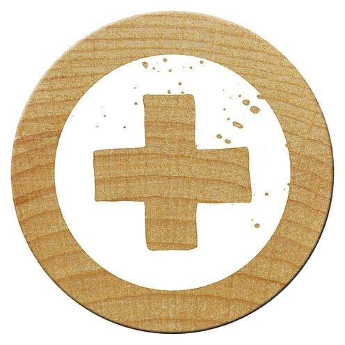 Woodies Kreuz Mini Stempel, Holz, braun, 15 mm Woodies Kreuz Mini Stempel, Holz, braun, 15 mm von Woodies