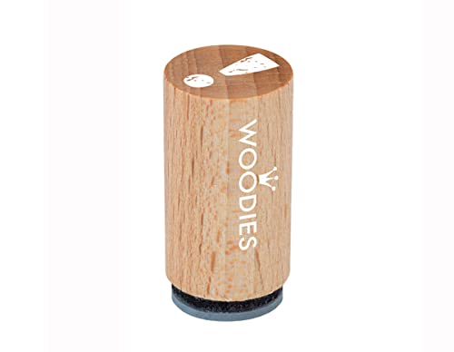 Woodies Mini Stempel Ausrufezeichen, Holz, 1,5 x 1,5 x 3 cm von Woodies